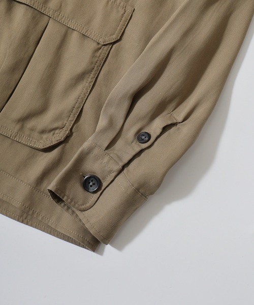 GUESS（ゲス） シャツ GUESS LS FLUID SAFARI SHACKET ジャケット