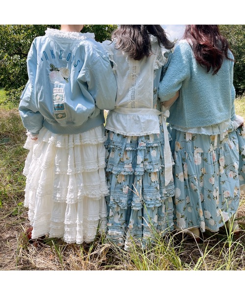 PINK HOUSE ワンピース ホワイトローズプリントワンピース
