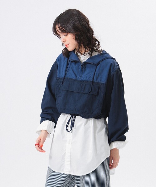 BEAMS BOY ブルゾン アウター 2トーン アノラック レディース