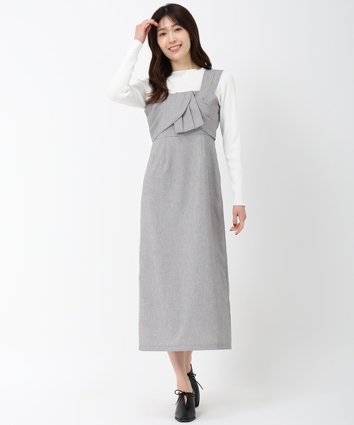 エムズグレイシー ワンピース リボン ツイード ニット 切り替え 花柄 フレア M'S GRACY 2023 Spring Collection | msgracy