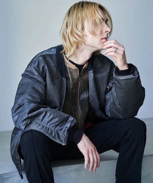 ma1 ma-1 OVERSIZED COLLARLESS MILITARY BLOUSON メンズ レディースの画像