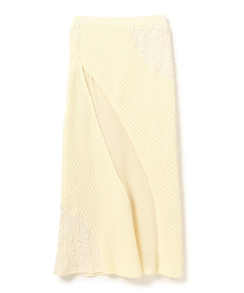 Ray BEAMS スカート ジャカード メッシュ キリカエ : ZOZOTOWN