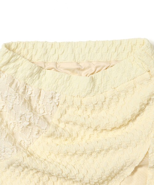 Ray BEAMS / ジャガード メッシュ キリカエ スカート Ray BEAMS（レイ ビームス）ジャカード メッシュ キリカエ