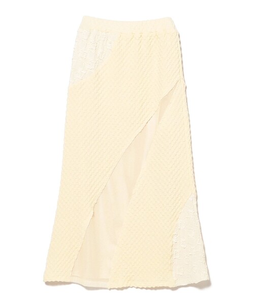 Ray BEAMS スカート ジャカード メッシュ キリカエ : ZOZOTOWN