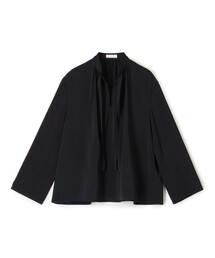Ballsey（ボールジィ） ブラウス シャツ 2-wayストレッチ タイ付き