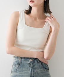 タンクトップ ノースリーブ スクエアネックカップツキタンクトップ レディース｜ZOZOTOWN Yahoo!店