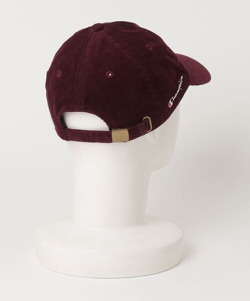 「Champion」 刺繍キャップ FREE レッド レディース_画像2