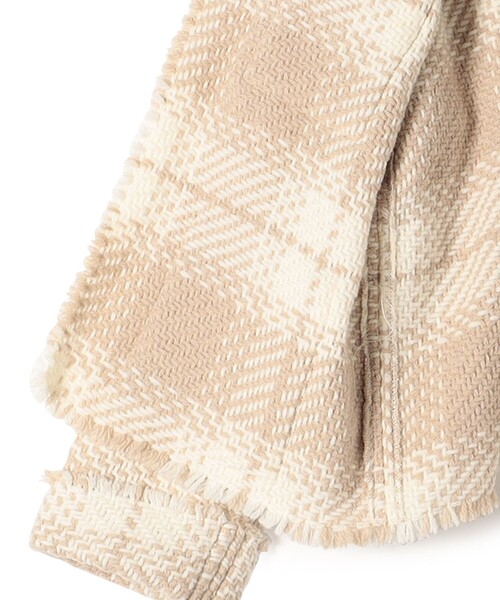 「John branigan」 ノーカラージャケット ONE SIZE オフホワイト レディース_画像9