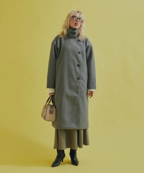 「Aunt Marie's」 コート FREE アイボリー レディース_画像3