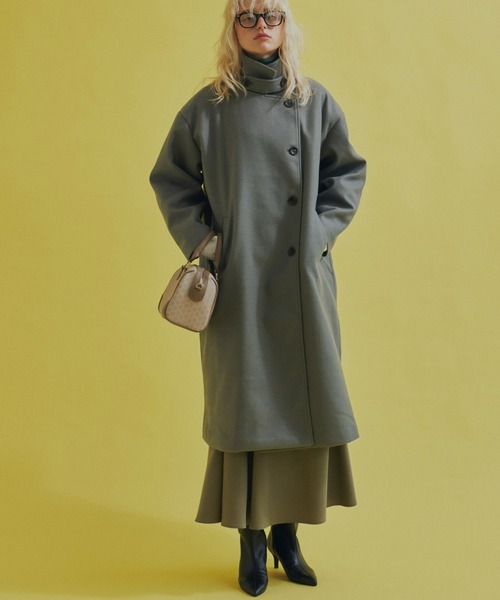 「Aunt Marie's」 コート FREE アイボリー レディース_画像7