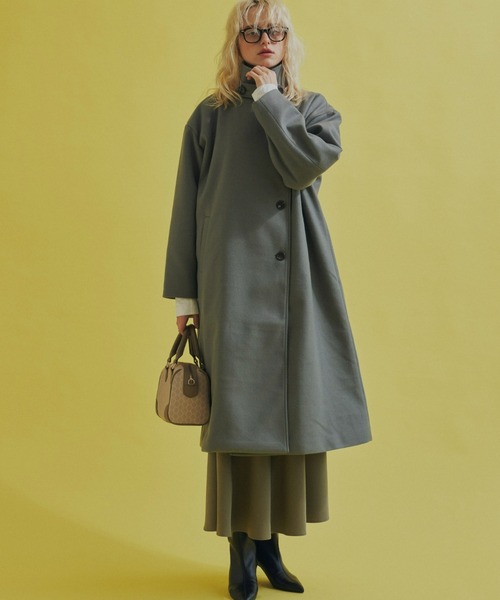 「Aunt Marie's」 コート FREE アイボリー レディース_画像9