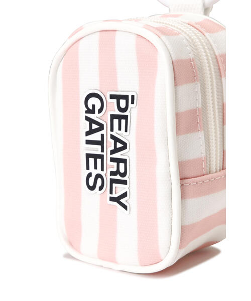 PEARLY GATES ストライプポーチ PEARLY GATES ゴルフ 「PEARLY GATES」ストライプボールポーチ
