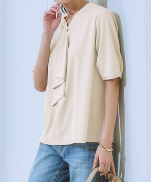 7days Life Styling tシャツ 半袖 ブラウス見え シルケットポンチ