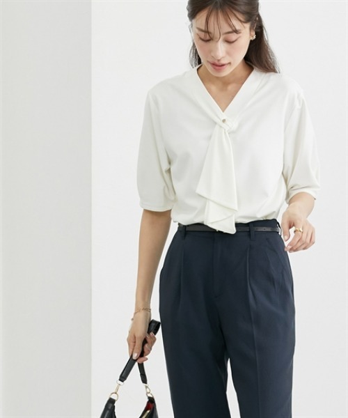7days Life Styling tシャツ 半袖 ブラウス見え シルケットポンチ