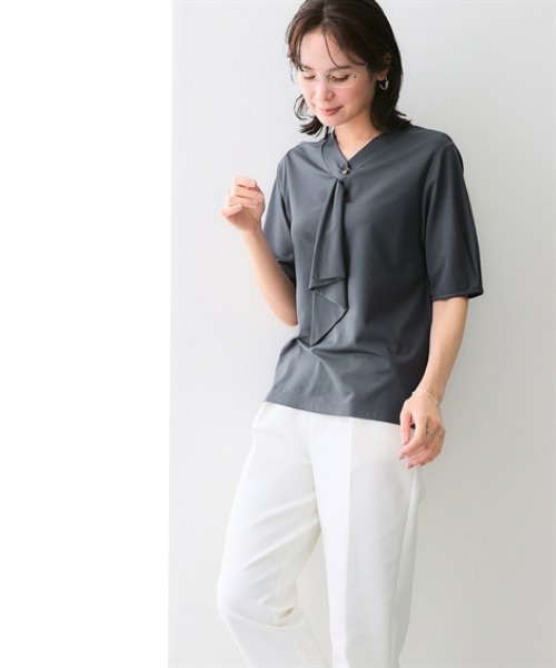 7days Life Styling tシャツ 半袖 ブラウス見え シルケットポンチ