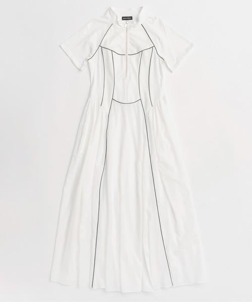 ワンピース Zip Up Volume Dress/ジップアップボリュームワンピース「MAISON SPECIAL/メゾンスペシャル」の画像