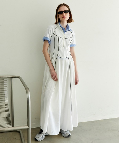 MAISON SPECIAL(メゾンスペシャル)シャツ/ワンピース MAISON SPECIAL（メゾンスペシャル） シャツワンピース Hand Stitch