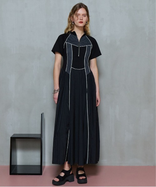 ワンピース Zip Up Volume Dress/ジップアップボリュームワンピース「MAISON SPECIAL/メゾンスペシャル」の画像
