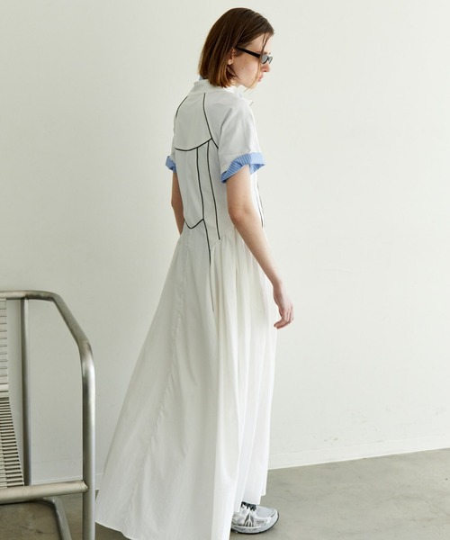 ワンピース Zip Up Volume Dress/ジップアップボリュームワンピース「MAISON SPECIAL/メゾンスペシャル」の画像