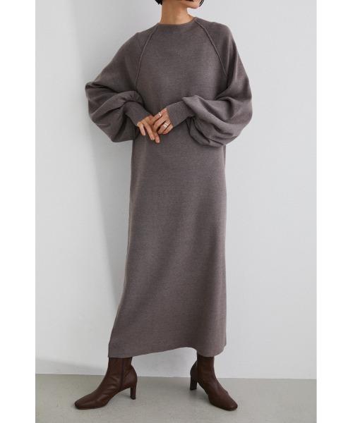 「STYLEMIXER」 ニットワンピース MEDIUM グリーン レディース_画像3