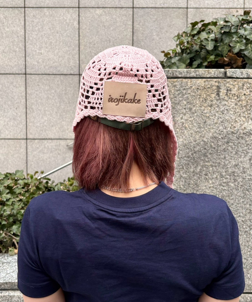 キャップ 帽子 「irojikake/イロジカケ」 Crochet cap IG25SSHT13