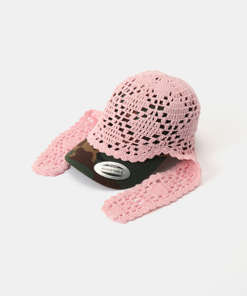 キャップ 帽子 「irojikake/イロジカケ」 Crochet cap IG25SSHT13