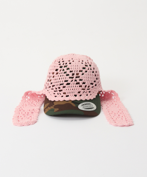 キャップ 帽子 「irojikake/イロジカケ」 Crochet cap IG25SSHT13