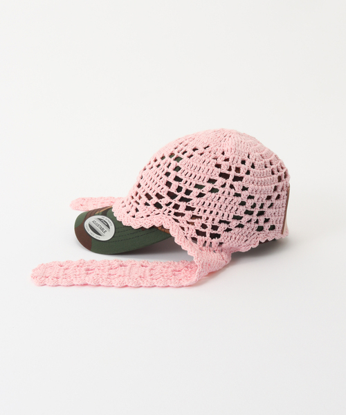 キャップ 帽子 「irojikake/イロジカケ」 Crochet cap IG25SSHT13