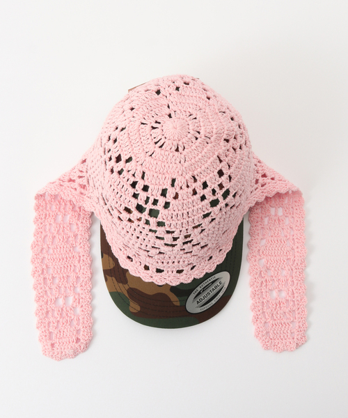 キャップ 帽子 「irojikake/イロジカケ」 Crochet cap IG25SSHT13