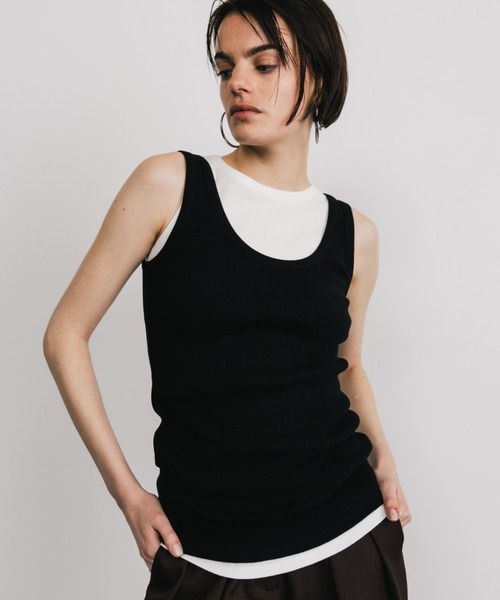 タンクトップ ノースリーブ THE LAYERED TANK/レイヤードタンク レディース