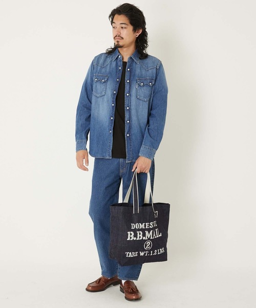 HOLLYWOOD RANCH MARKET トートバッグ スーピマセルビッチデニム