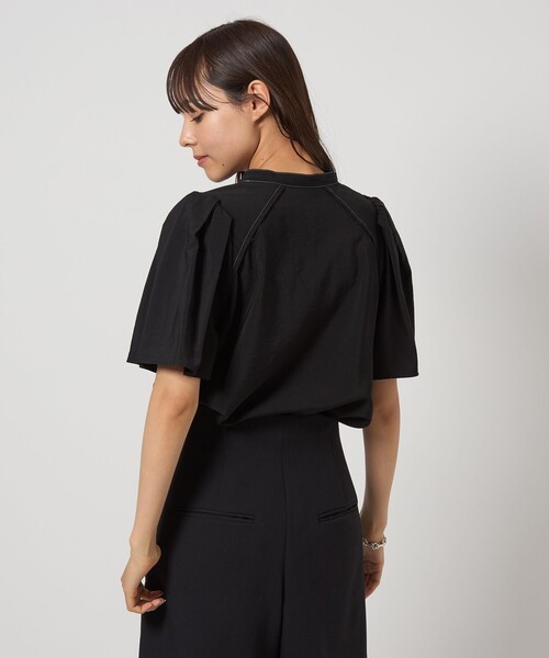 ブラウス シャツ 「EMMEL REFINES」EM ハイショクステッチ ショートスリーブ ブラウス レディース UNITED ARROWS green label relaxing｜<EMMEL REFINES>EM ハイ
