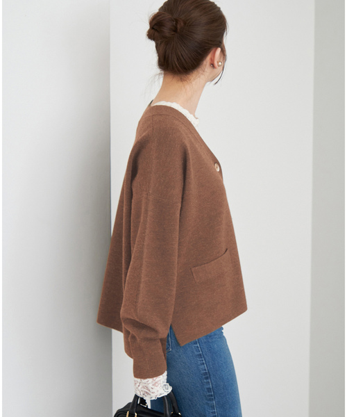 iena イエナ lavita カーディガン ブラウン完売！ iena イエナ lavita カーディガン ブラウン完売！