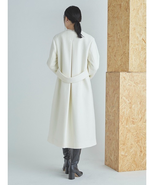 CELFORD（セルフォード） ノーカラーコート 38 ホワイト レディース