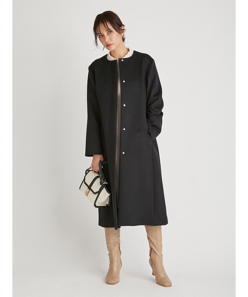 CELFORD（セルフォード） ノーカラーコート 38 ホワイト レディース