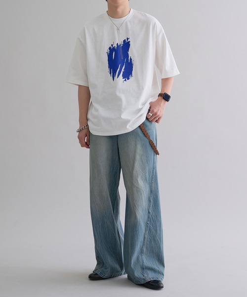 epnok tシャツ グラフィックルーズ半袖Tee メンズ レディース