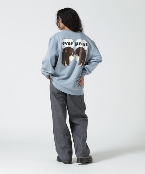 トレーナー スウェット overprint/オーバープリント/EACH OTHER SWEATSHIRTS レディース メンズ over print トレーナー スウェット overprint/オーバープリント