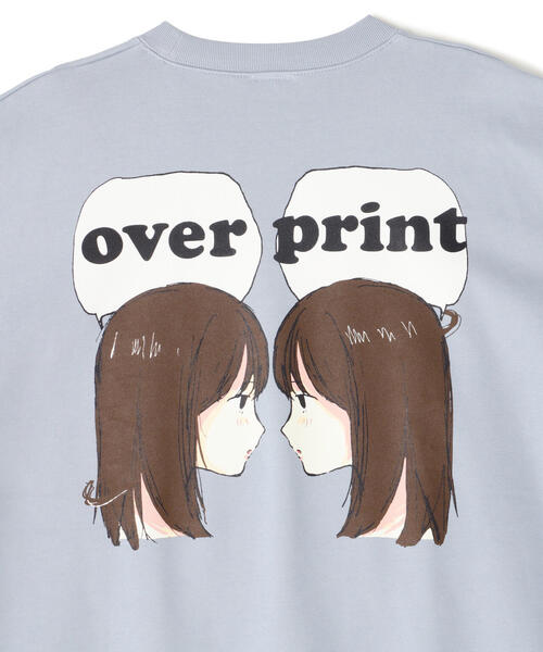 over print トレーナー スウェット overprint/オーバープリント