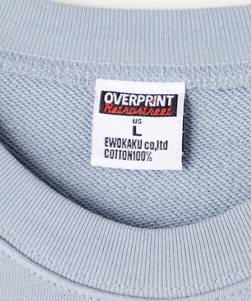 over print トレーナー スウェット overprint/オーバープリント