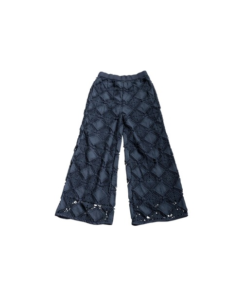 【値下げ】antiqua 　レースタックパンツ　Ｌsize antiqua パンツ レースタックパンツ レディース : ZOZOTOWN