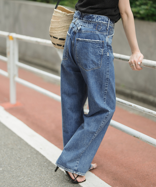 Spick & Span upper hightsのワイドストレートデニム25 Spick & Span upper hightsのワイドストレートデニム25