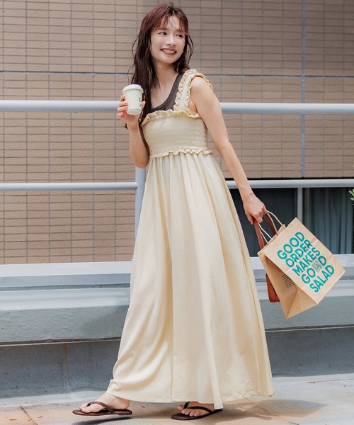 coca（コカ） ワンピース クレープシャーリングワンピース : ZOZOTOWN