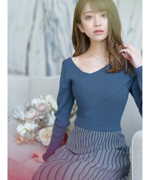 emiriawiz（エミリアウィズ） ニットワンピース SMALL ブルー