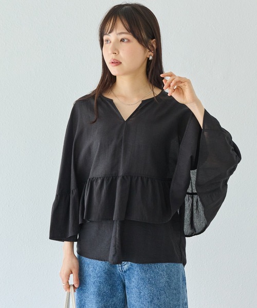 LAVEANGE（ラビアンジェ） ブラウス シャツ 「好機能シリーズ」接触冷 