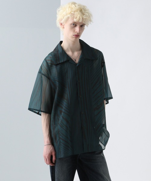 HARE シャツ 「YUMA TAKAHASHI×HARE」BIGカラーシアーシャツ