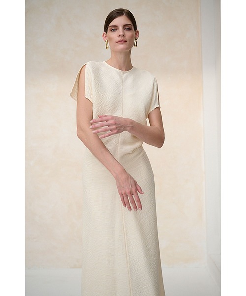 Estella.K ワンピース Dion Pleated Dress ワッシャープリーツドルマン