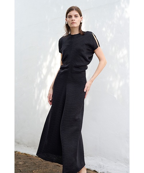 Estella.K ワンピース Dion Pleated Dress ワッシャープリーツドルマン