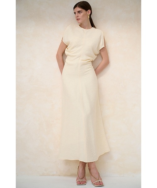 Estella.K ワンピース Dion Pleated Dress ワッシャープリーツドルマン