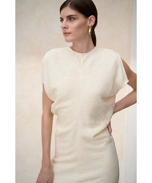 Estella.K ワンピース Dion Pleated Dress ワッシャープリーツドルマン
