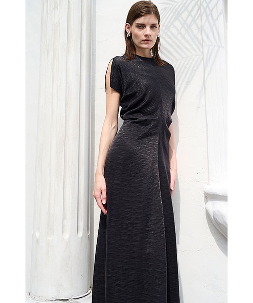 Estella.K ワンピース Dion Pleated Dress ワッシャープリーツドルマン